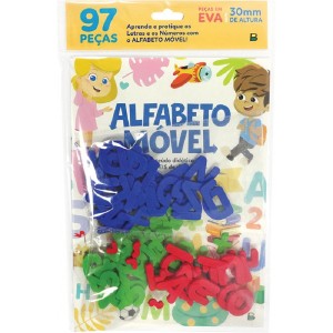 ALFABETO MÓVEIS LETRAS E NÚMEROS - TODOLIVRO